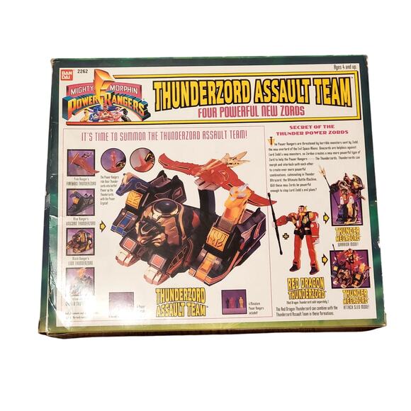 Vintage 1994 Bandai Power Rangers Deluxe Thunderzord Assault Team - Picture 5 of 8